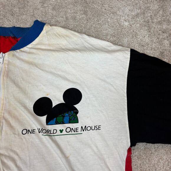 Vintage 90s Mickeys Reversible Bomber AOP Jacket Men's XL - Picture 4 of 14